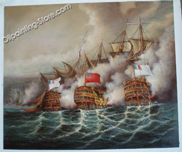 Sample warship paintings