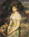 Young Girl with Flowers