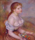 Young Girl With Daisies